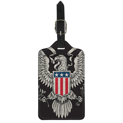 Patriotic USA Eagle Print Luggage Tag