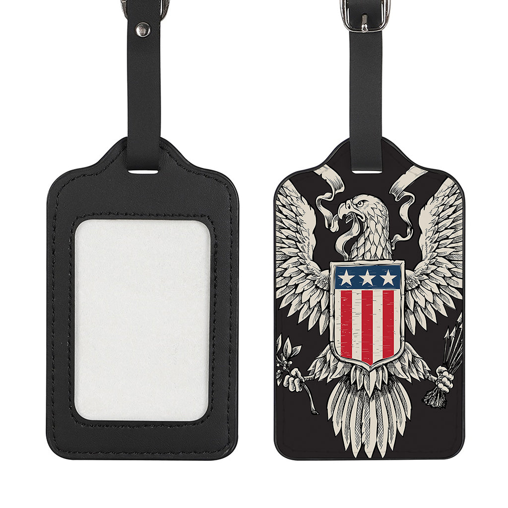 Patriotic USA Eagle Print Luggage Tag