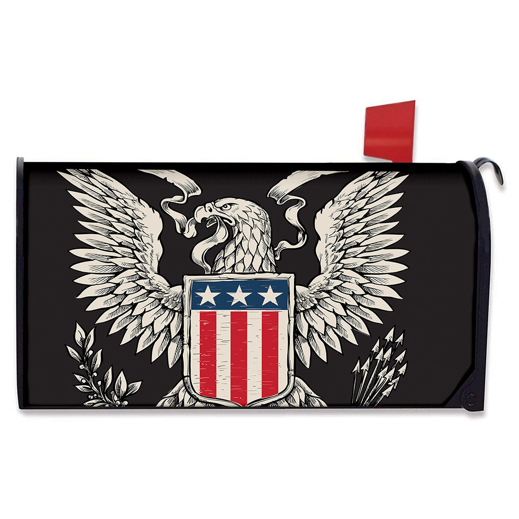 Patriotic USA Eagle Print Mailbox Cover