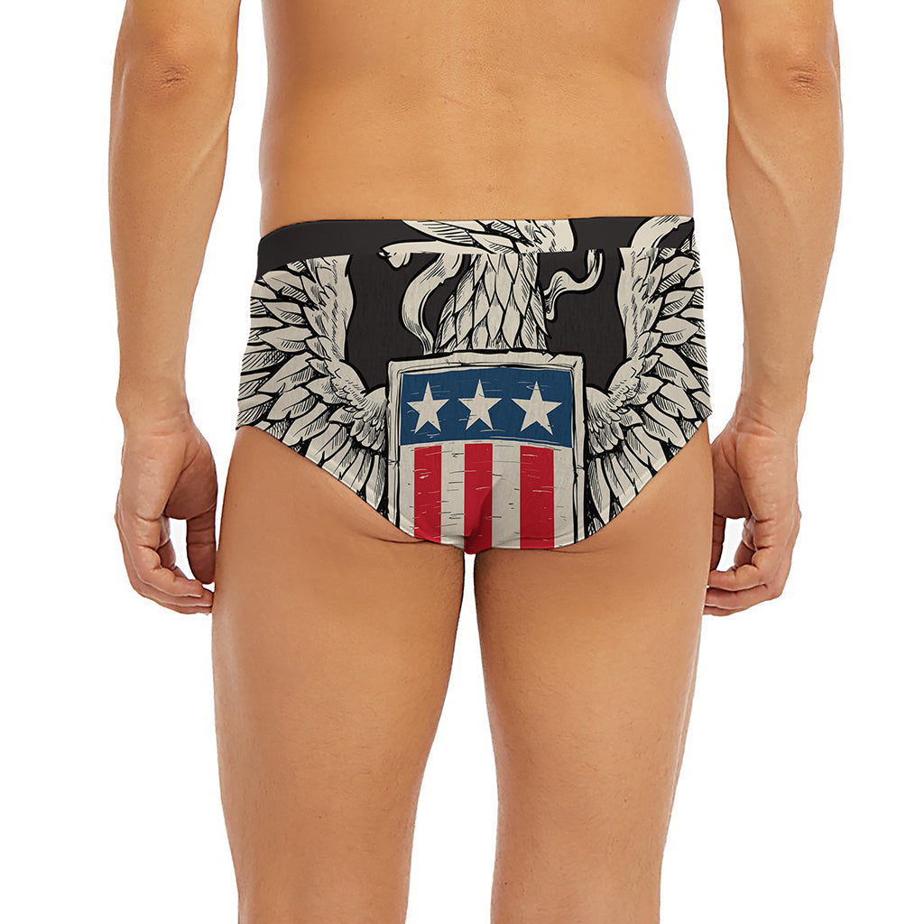 Patriotic USA Eagle Print Men's Briefs