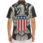 Patriotic USA Eagle Print Men's Deep V-Neck Shirt