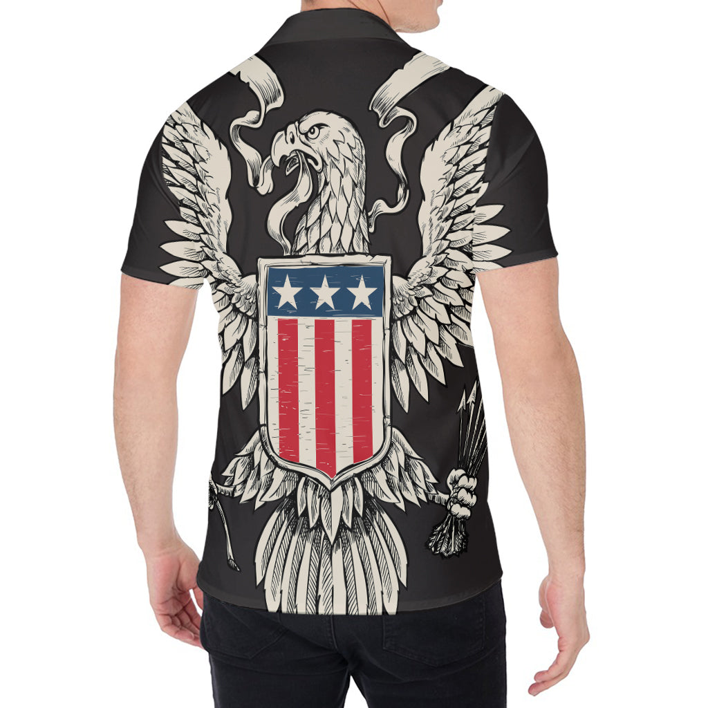 Patriotic USA Eagle Print Men's Shirt