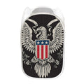 Patriotic USA Eagle Print Mesh Laundry Hamper