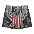 Patriotic USA Eagle Print Mesh Shorts