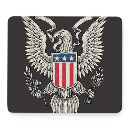 Patriotic USA Eagle Print Mouse Pad