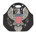 Patriotic USA Eagle Print Neoprene Lunch Bag