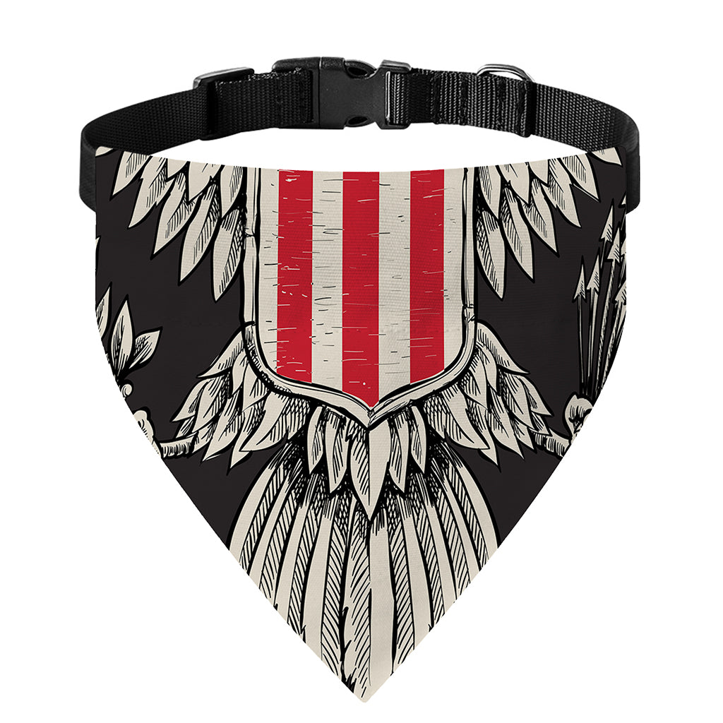Patriotic USA Eagle Print Over The Collar Dog Bandana