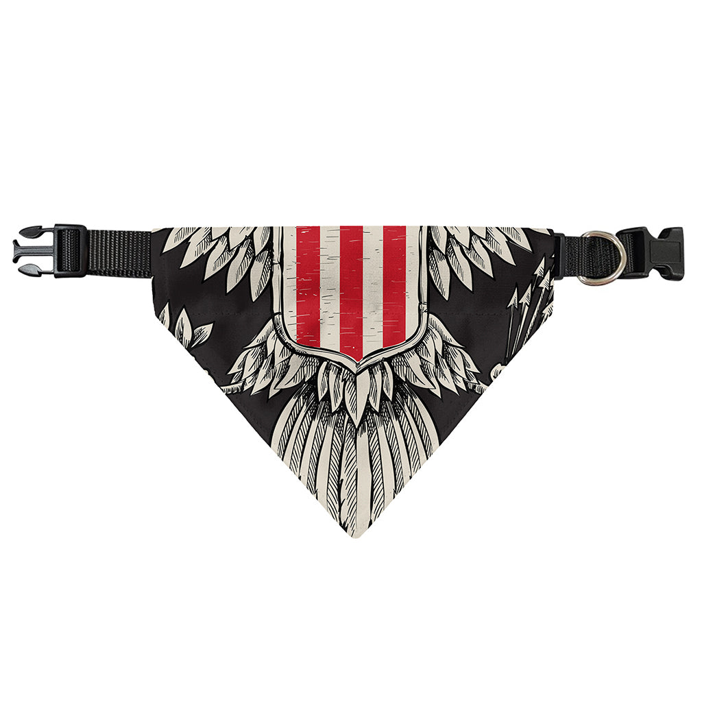 Patriotic USA Eagle Print Over The Collar Dog Bandana