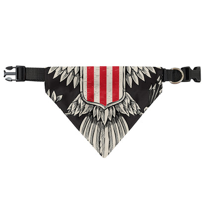 Patriotic USA Eagle Print Over The Collar Dog Bandana
