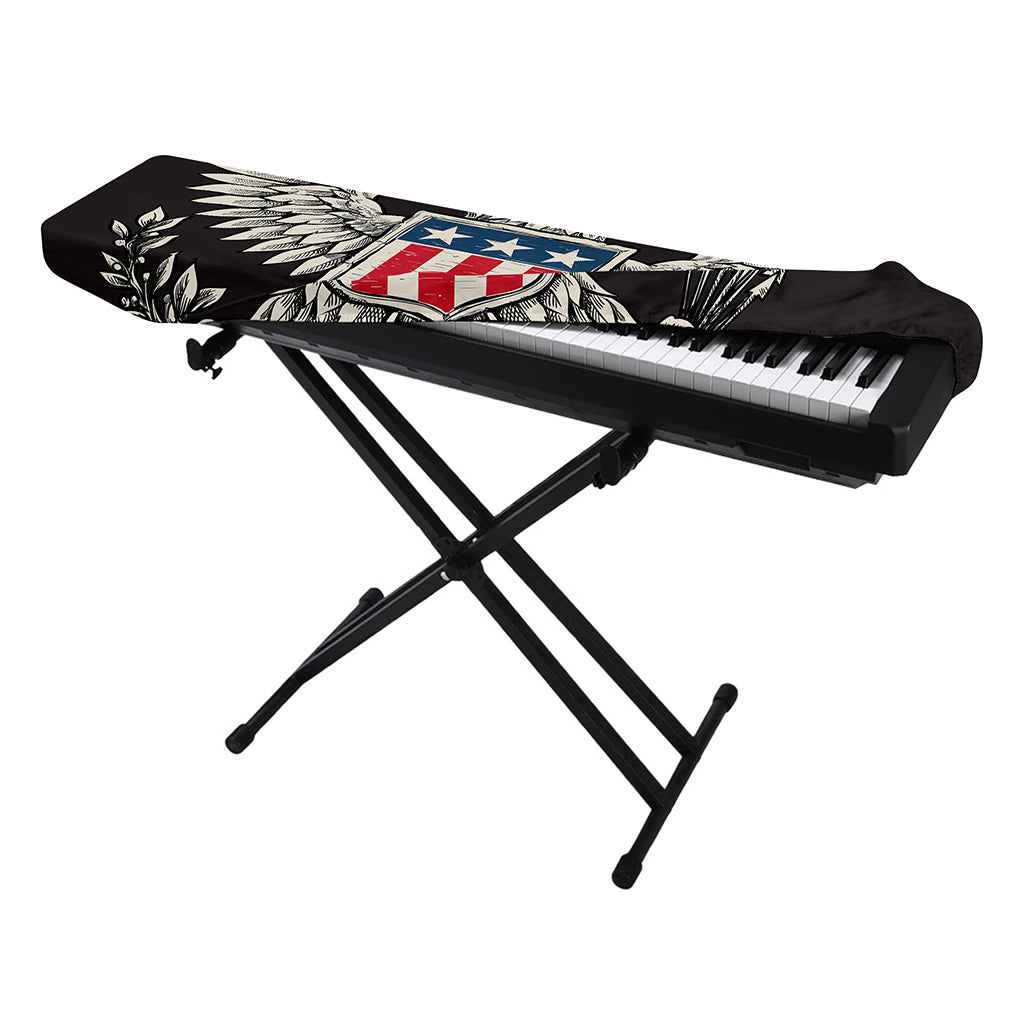 Patriotic USA Eagle Print Piano Keyboard Cover