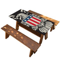 Patriotic USA Eagle Print Picnic Table Cover
