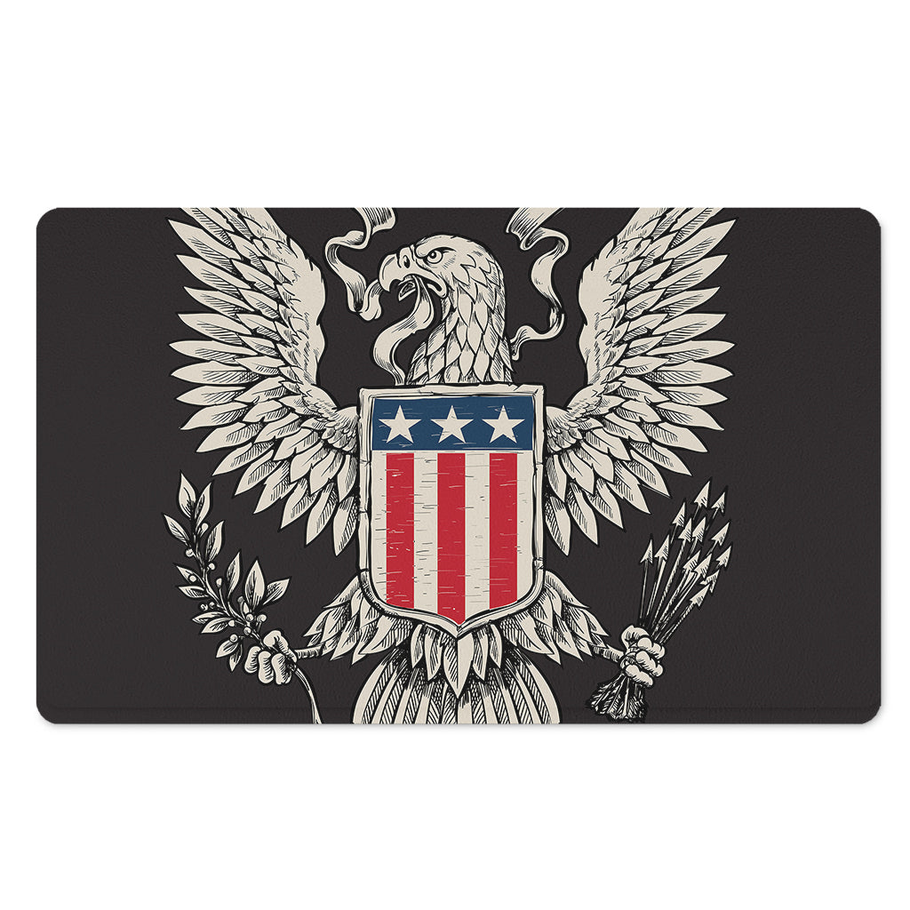 Patriotic USA Eagle Print Polyester Doormat