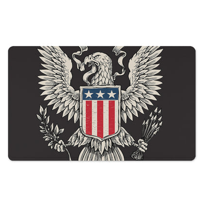 Patriotic USA Eagle Print Polyester Doormat