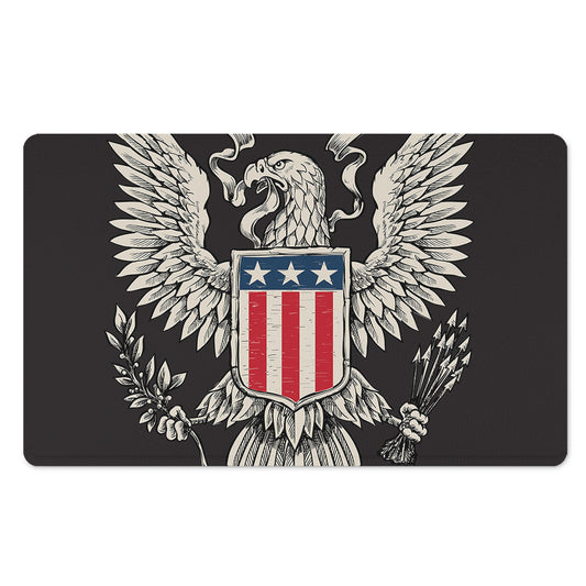 Patriotic USA Eagle Print Polyester Doormat