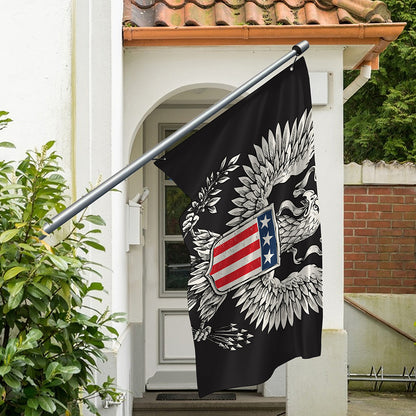 Patriotic USA Eagle Print Polyester Flag