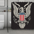Patriotic USA Eagle Print Polyester Shower Curtain