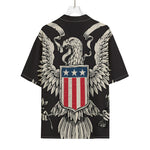 Patriotic USA Eagle Print Rayon Hawaiian Shirt