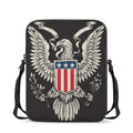 Patriotic USA Eagle Print Rectangular Crossbody Bag