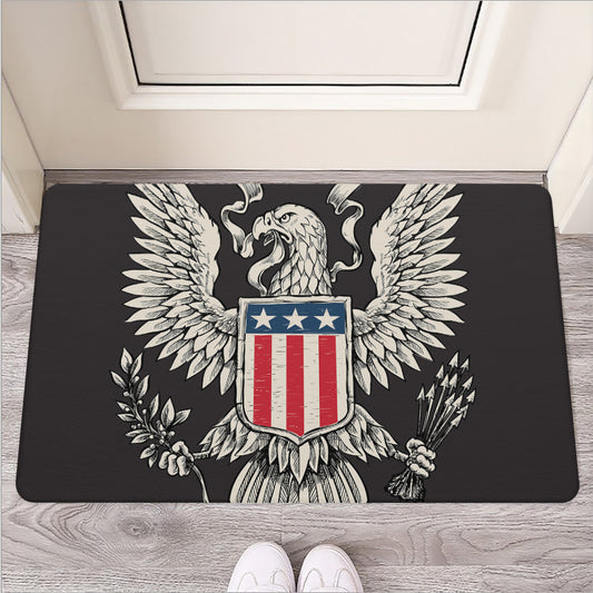 Patriotic USA Eagle Print Rubber Doormat