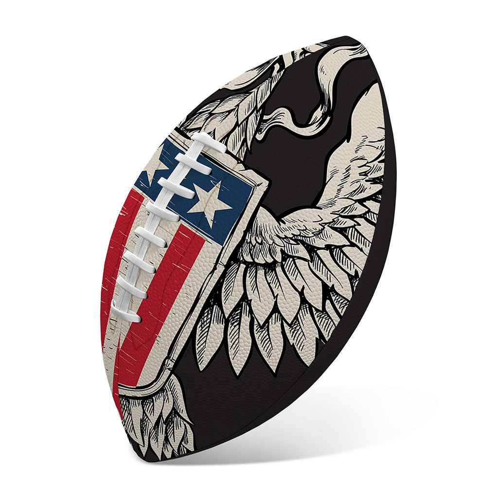 Patriotic USA Eagle Print Rugby Ball