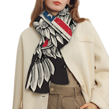 Patriotic USA Eagle Print Scarf