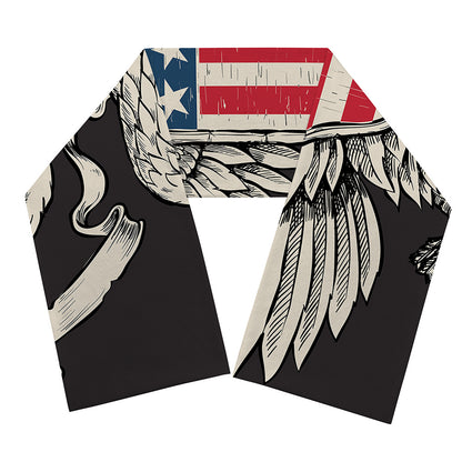 Patriotic USA Eagle Print Scarf