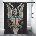Patriotic USA Eagle Print Shower Curtain