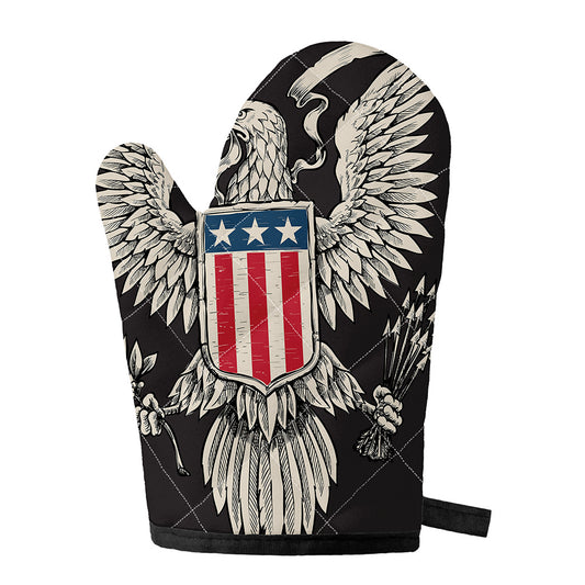 Patriotic USA Eagle Print Single Oven Mitt