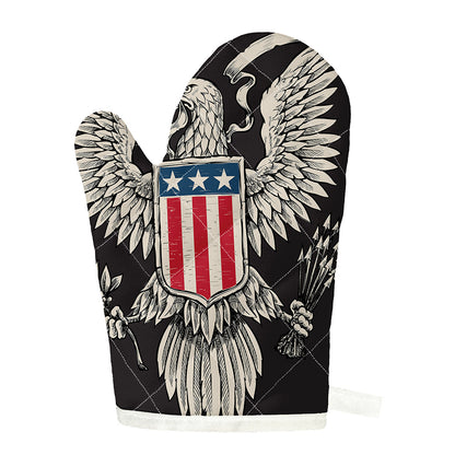 Patriotic USA Eagle Print Single Oven Mitt
