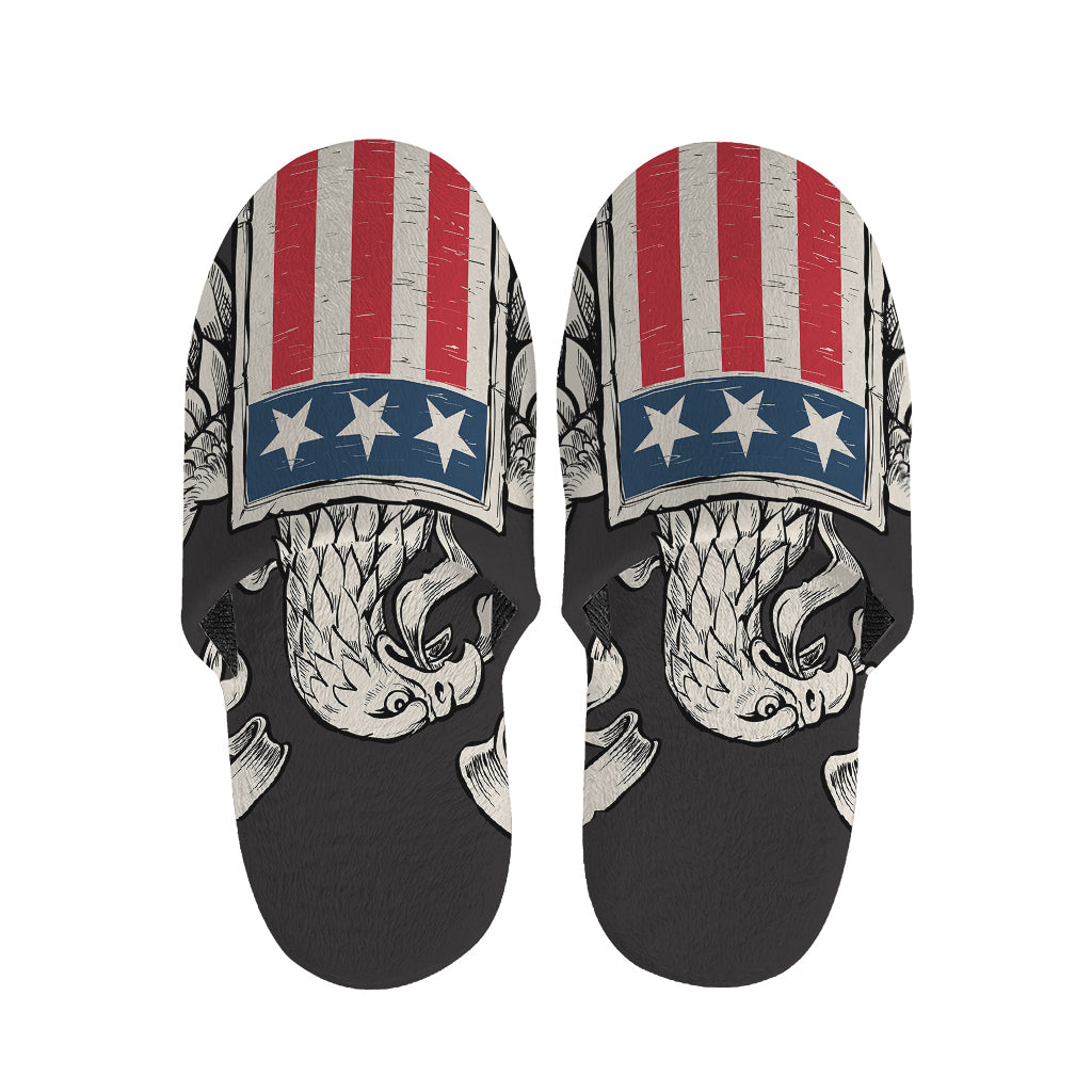 Patriotic USA Eagle Print Slippers