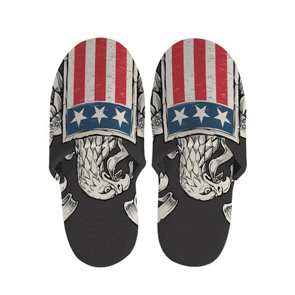 Patriotic USA Eagle Print Slippers