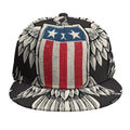 Patriotic USA Eagle Print Snapback Cap
