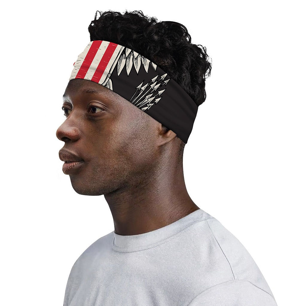 Patriotic USA Eagle Print Sports Headband