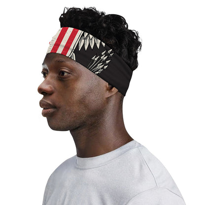 Patriotic USA Eagle Print Sports Headband