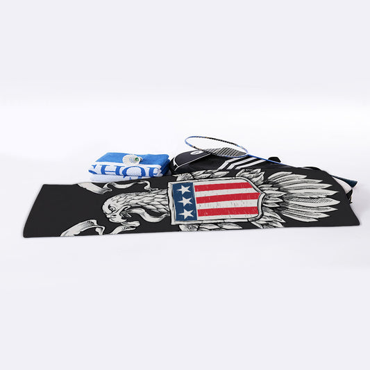 Patriotic USA Eagle Print Sports Towel