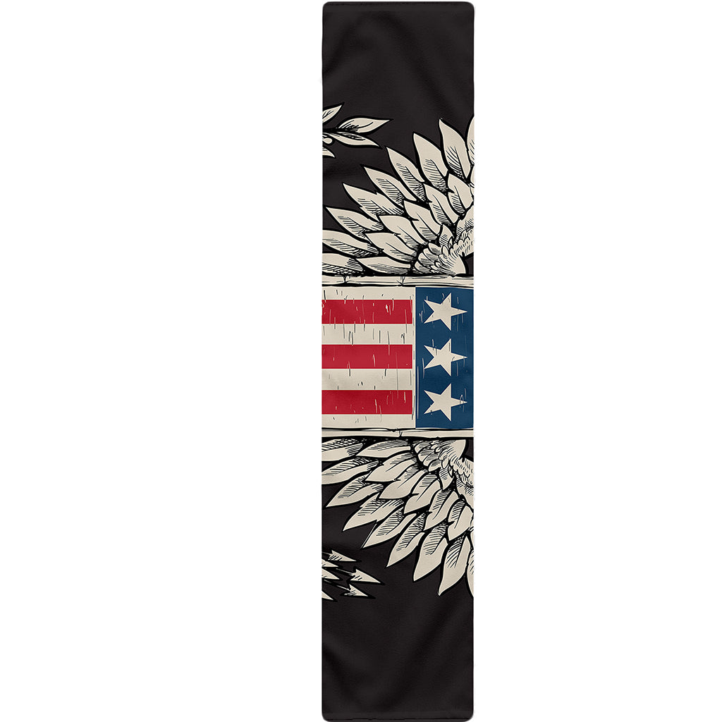 Patriotic USA Eagle Print Table Runner