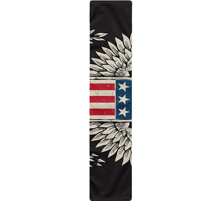 Patriotic USA Eagle Print Table Runner