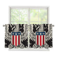 Patriotic USA Eagle Print Tier Curtains