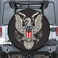 Patriotic USA Eagle Print Tire Cover With Camera Hole