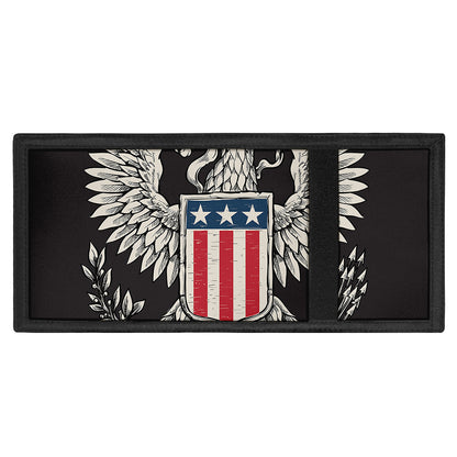 Patriotic USA Eagle Print Trifold Wallet