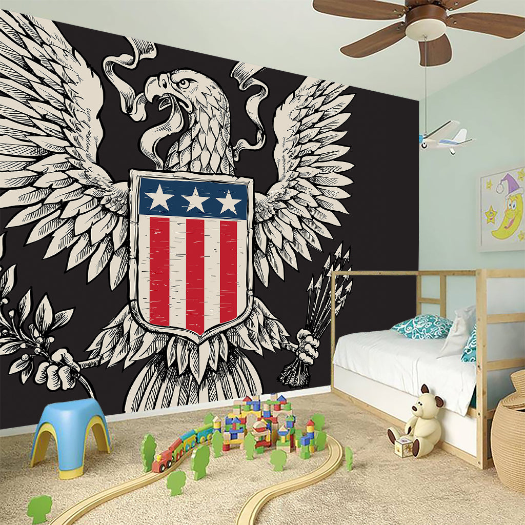 Patriotic USA Eagle Print Wall Sticker