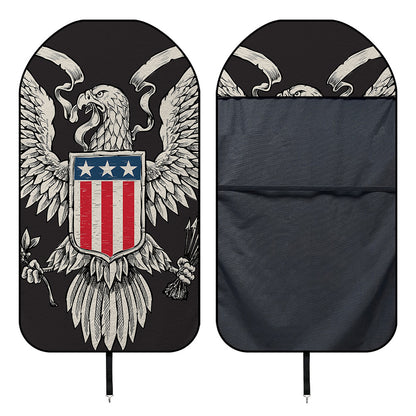 Patriotic USA Eagle Print Waterproof Car Seat Cover