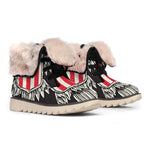 Patriotic USA Eagle Print Winter Boots