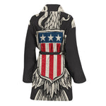 Patriotic USA Eagle Print Women's Bathrobe