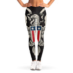 Patriotic USA Eagle Print Women's Leggings