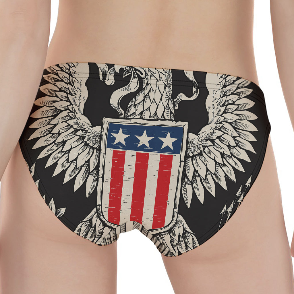 Patriotic USA Eagle Print Women's Panties