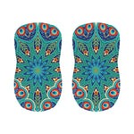 Peacock Feather Floral Pattern Print Bar Stool Covers