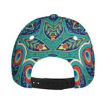 Peacock Feather Floral Pattern Print Baseball Cap