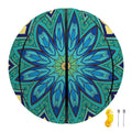 Peacock Feather Floral Pattern Print Basketball