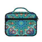 Peacock Feather Floral Pattern Print Briefcase Bible Bag